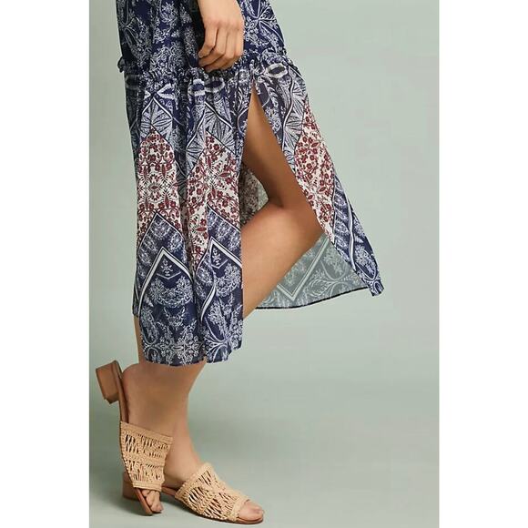 NWT Anthropologie x Misa  Los Angeles Miriam Bell-Sleeved Dress Blue Size L - Picture 3 of 15